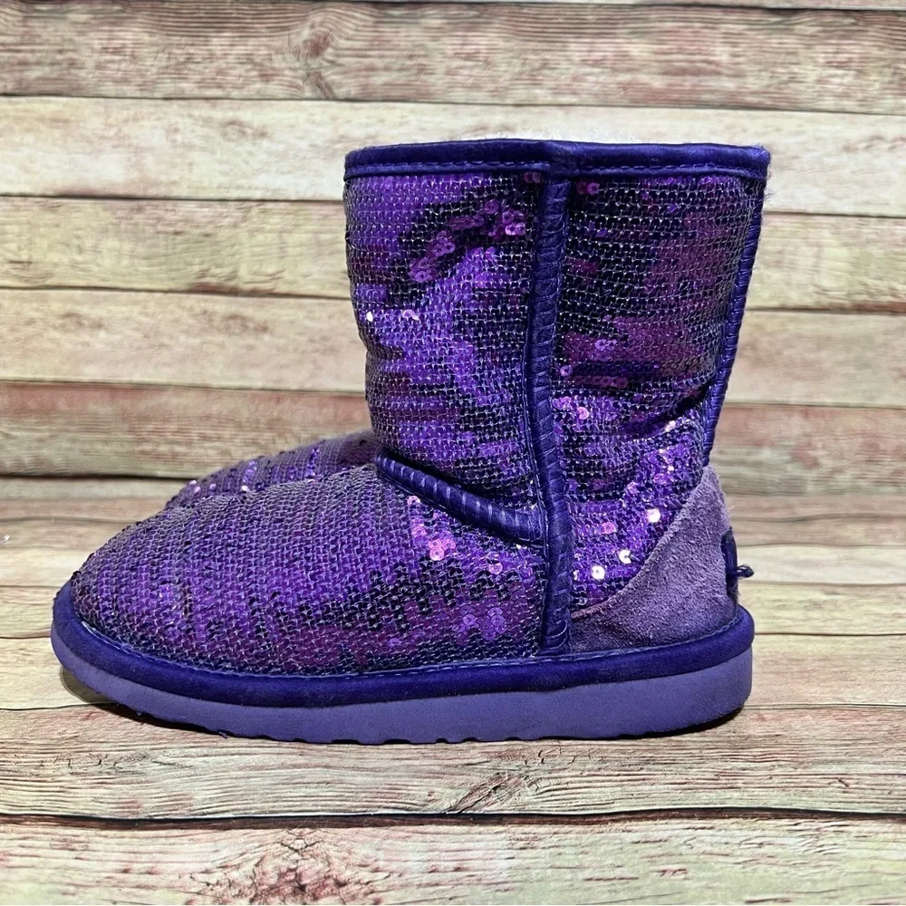 Ugg Purple Sequin Short Classic Short